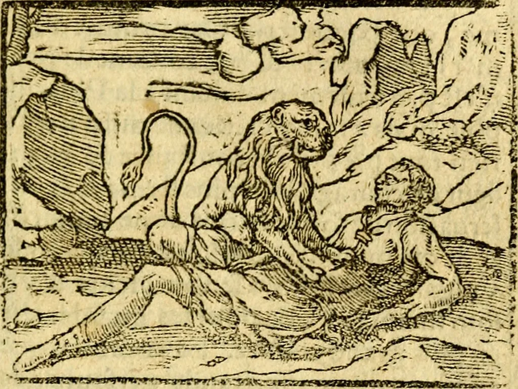 An illustration from Le pegme de Pierre Covstav, 1560, leaf 180