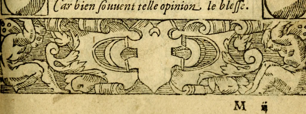 An illustration from Le pegme de Pierre Covstav, 1560, leaf 180