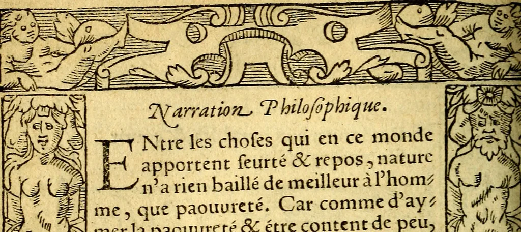 An illustration from Le pegme de Pierre Covstav, 1560, leaf 181