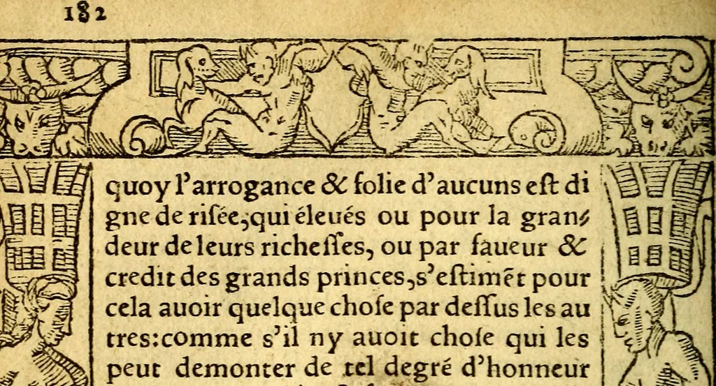 An illustration from Le pegme de Pierre Covstav, 1560, leaf 183