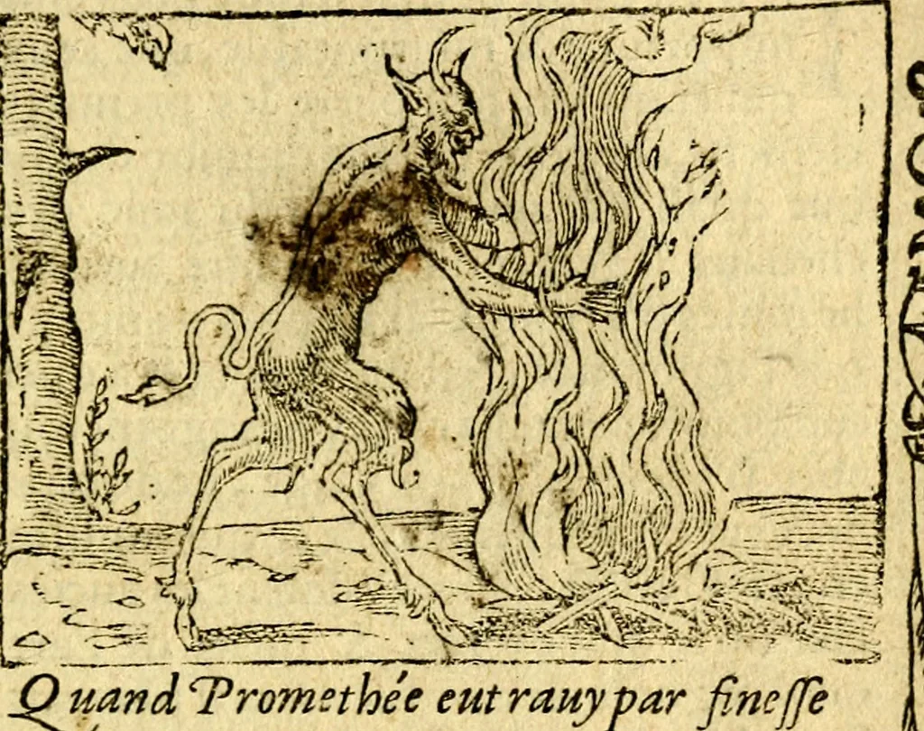 An illustration from Le pegme de Pierre Covstav, 1560, leaf 184