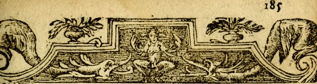 An illustration from Le pegme de Pierre Covstav, 1560, leaf 186