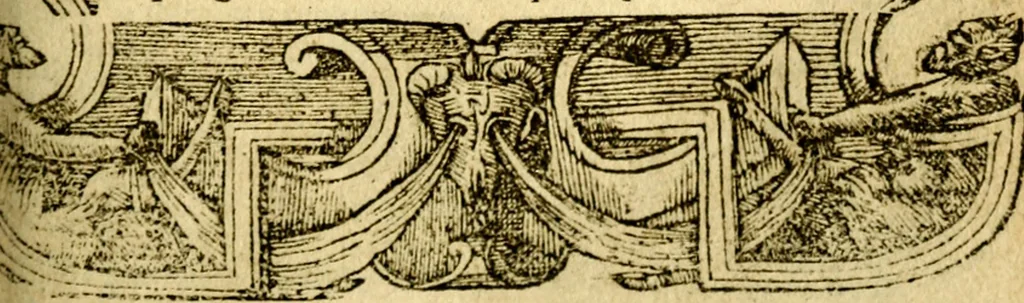 An illustration from Le pegme de Pierre Covstav, 1560, leaf 186