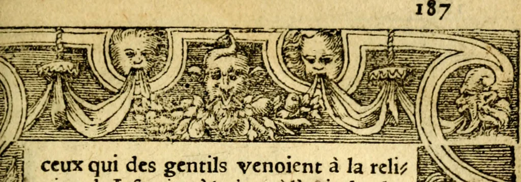 An illustration from Le pegme de Pierre Covstav, 1560, leaf 188