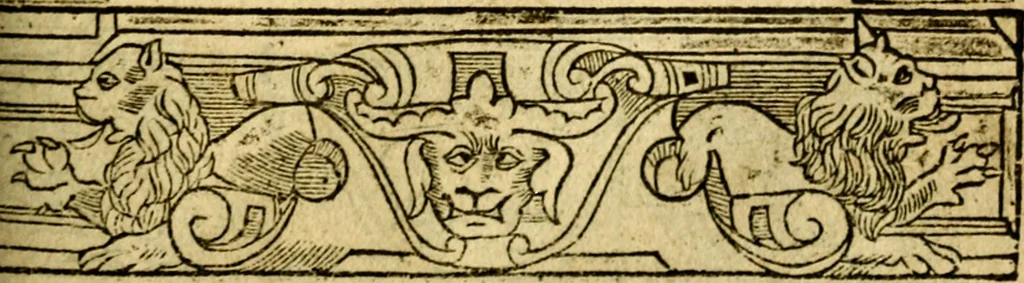 An illustration from Le pegme de Pierre Covstav, 1560, leaf 190