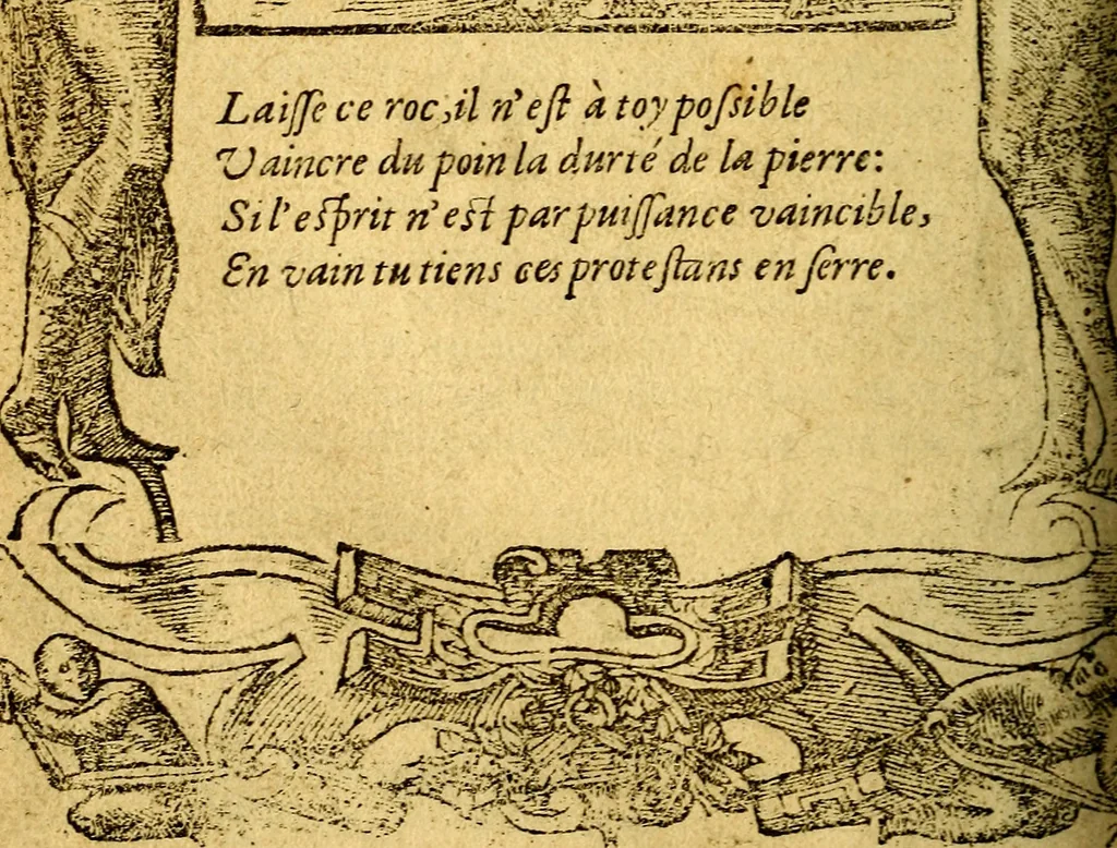An illustration from Le pegme de Pierre Covstav, 1560, leaf 193
