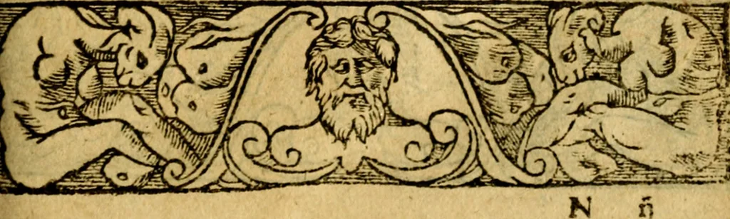 An illustration from Le pegme de Pierre Covstav, 1560, leaf 196