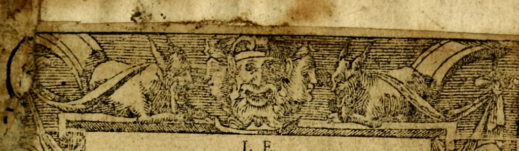 An illustration from Le pegme de Pierre Covstav, 1560, leaf 2