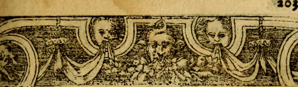 An illustration from Le pegme de Pierre Covstav, 1560, leaf 204