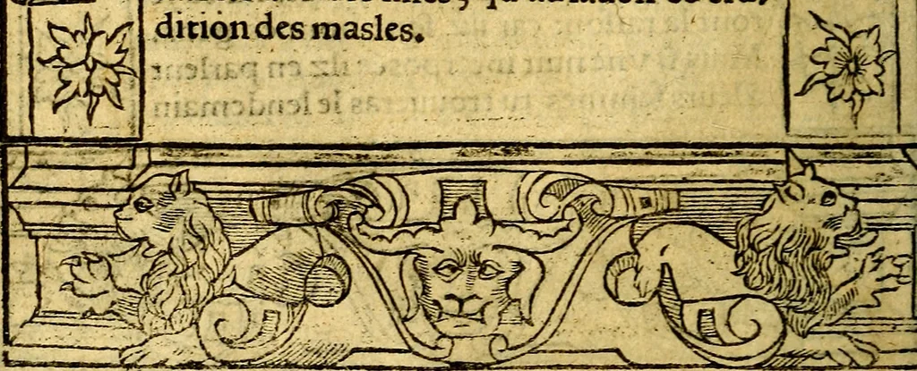 An illustration from Le pegme de Pierre Covstav, 1560, leaf 21