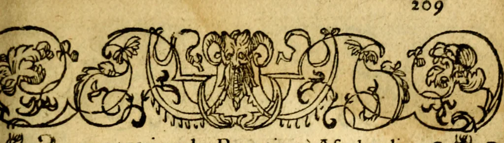 An illustration from Le pegme de Pierre Covstav, 1560, leaf 210