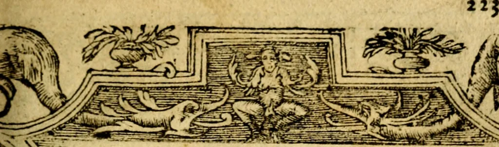 An illustration from Le pegme de Pierre Covstav, 1560, leaf 224