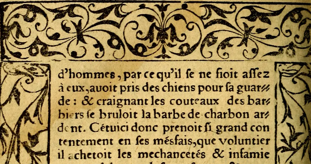 An illustration from Le pegme de Pierre Covstav, 1560, leaf 227