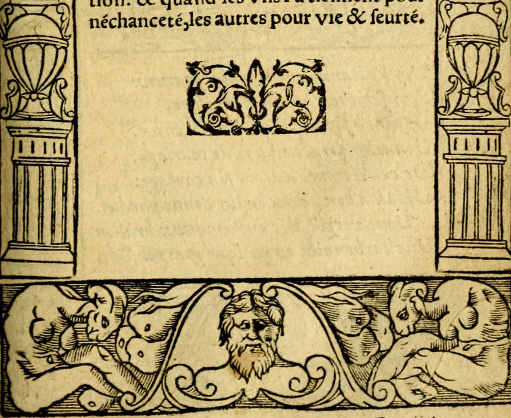 An illustration from Le pegme de Pierre Covstav, 1560, leaf 232