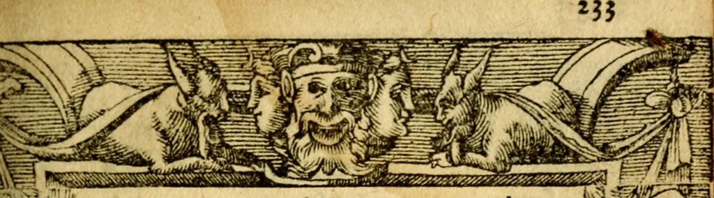 An illustration from Le pegme de Pierre Covstav, 1560, leaf 234