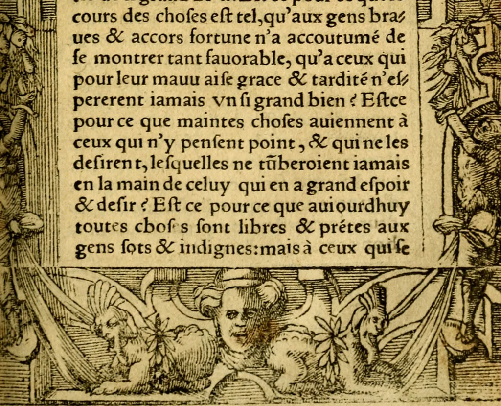 An illustration from Le pegme de Pierre Covstav, 1560, leaf 234