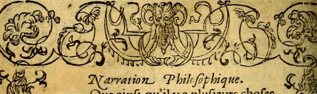 An illustration from Le pegme de Pierre Covstav, 1560, leaf 243