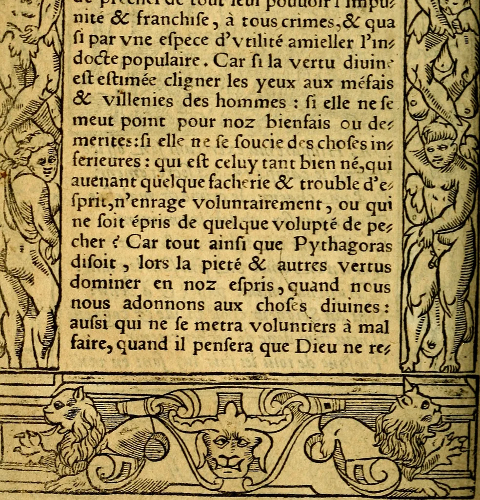 An illustration from Le pegme de Pierre Covstav, 1560, leaf 249