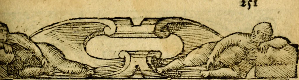 An illustration from Le pegme de Pierre Covstav, 1560, leaf 252