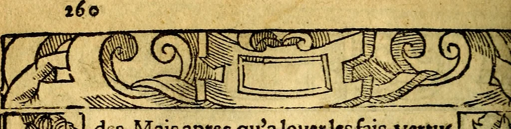 An illustration from Le pegme de Pierre Covstav, 1560, leaf 261