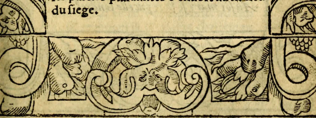 An illustration from Le pegme de Pierre Covstav, 1560, leaf 264
