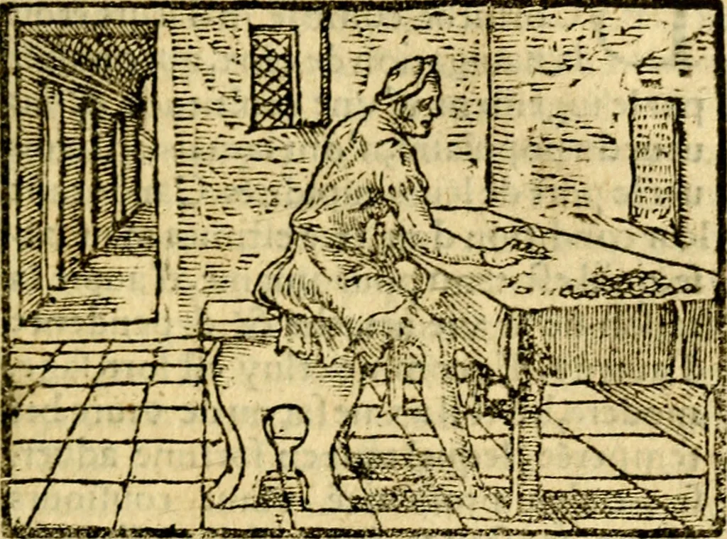 An illustration from Le pegme de Pierre Covstav, 1560, leaf 268