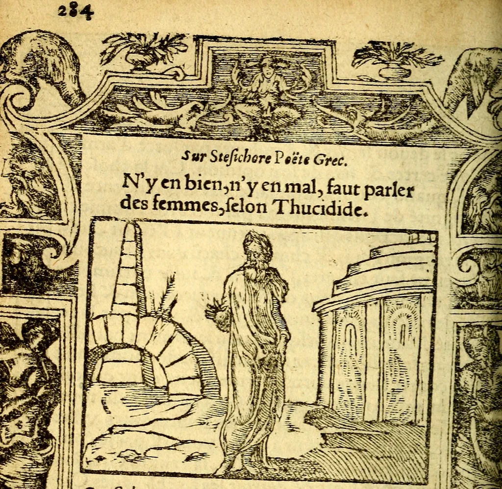 An illustration from Le pegme de Pierre Covstav, 1560, leaf 283