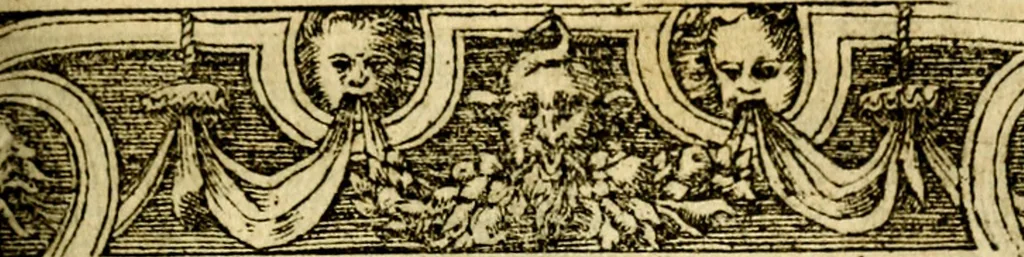 An illustration from Le pegme de Pierre Covstav, 1560, leaf 296
