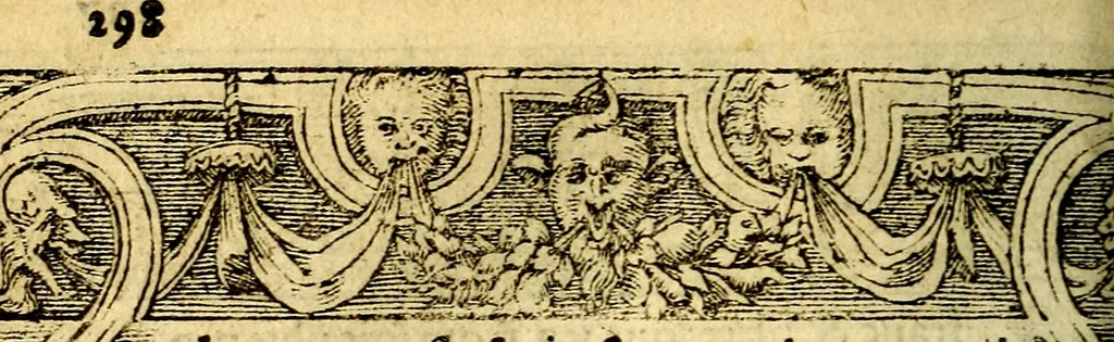 An illustration from Le pegme de Pierre Covstav, 1560, leaf 297