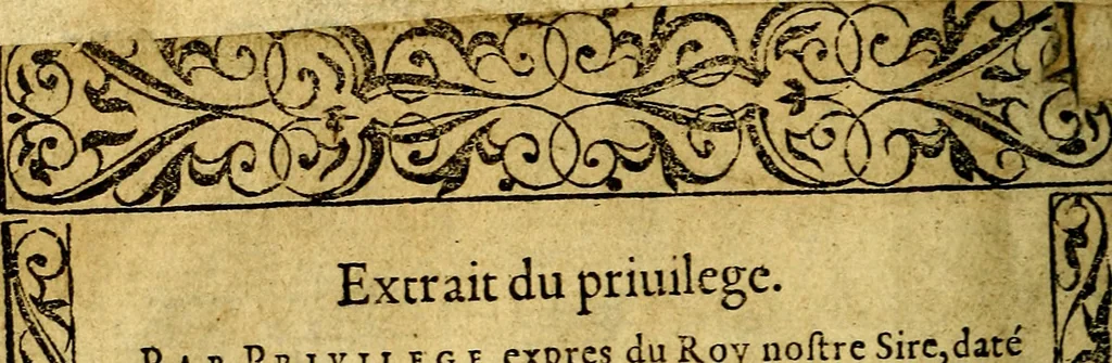 An illustration from Le pegme de Pierre Covstav, 1560, leaf 3
