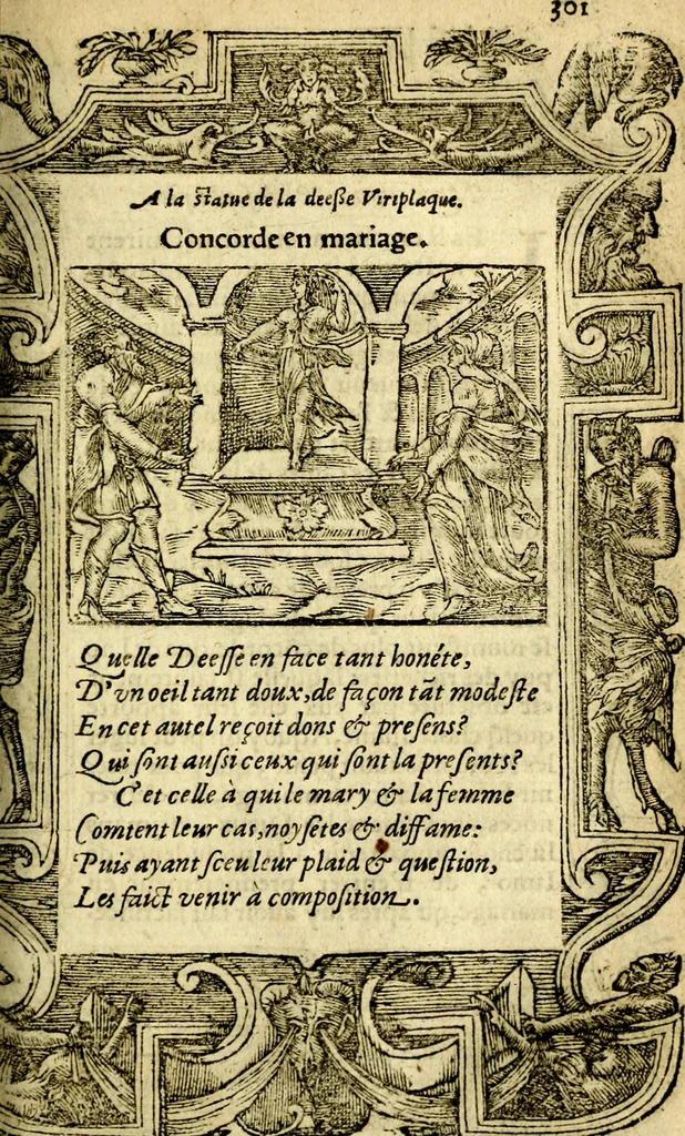 An illustration from Le pegme de Pierre Covstav, 1560, leaf 300