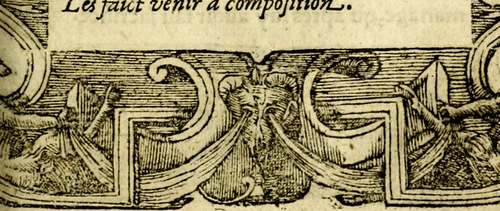 An illustration from Le pegme de Pierre Covstav, 1560, leaf 300