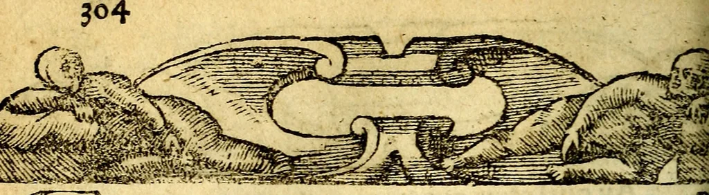 An illustration from Le pegme de Pierre Covstav, 1560, leaf 303