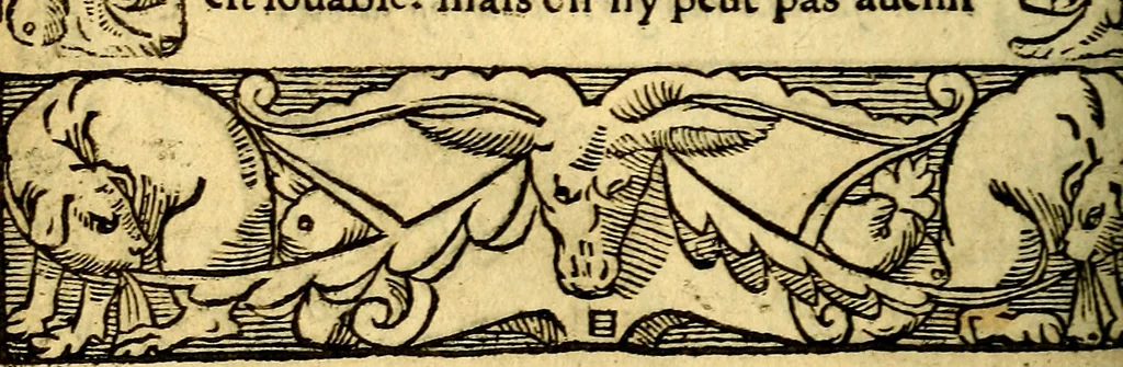 An illustration from Le pegme de Pierre Covstav, 1560, leaf 307