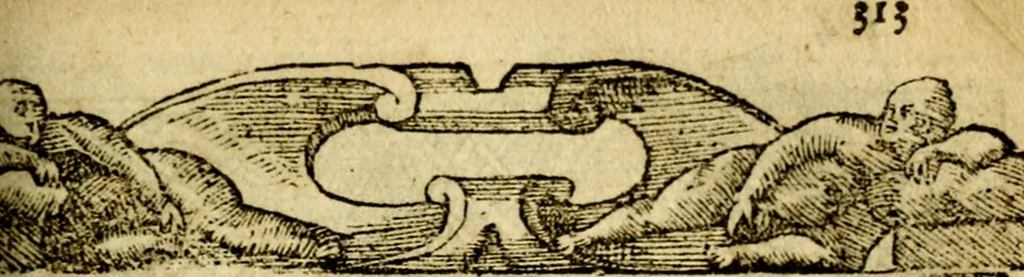 An illustration from Le pegme de Pierre Covstav, 1560, leaf 312