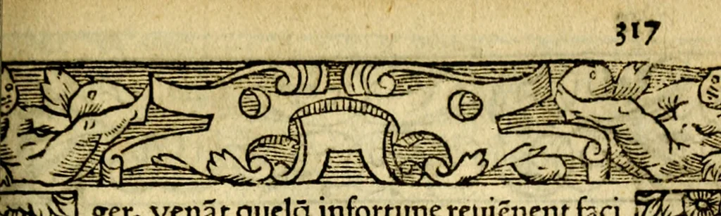 An illustration from Le pegme de Pierre Covstav, 1560, leaf 316
