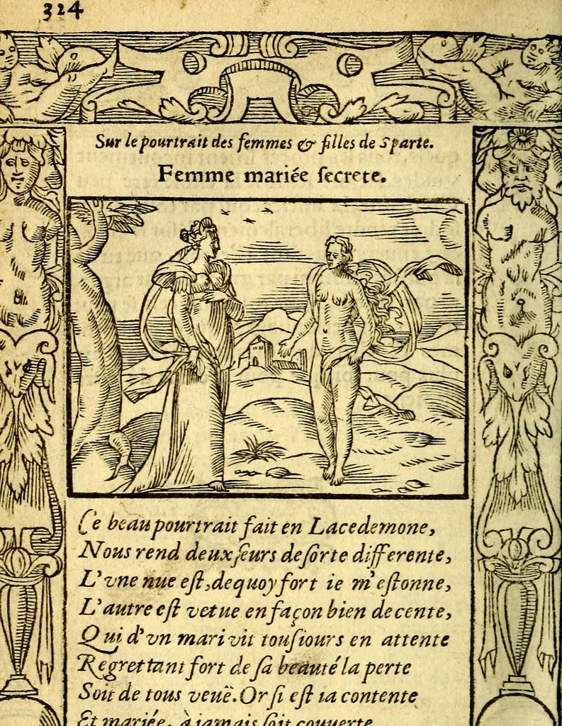 An illustration from Le pegme de Pierre Covstav, 1560, leaf 323