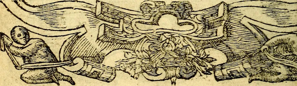An illustration from Le pegme de Pierre Covstav, 1560, leaf 329