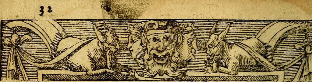 An illustration from Le pegme de Pierre Covstav, 1560, leaf 33