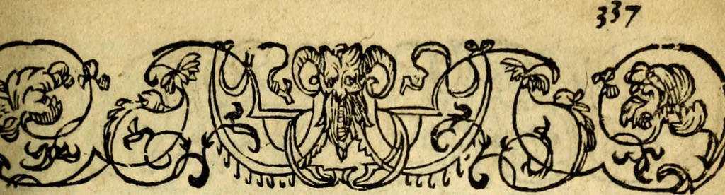 An illustration from Le pegme de Pierre Covstav, 1560, leaf 336