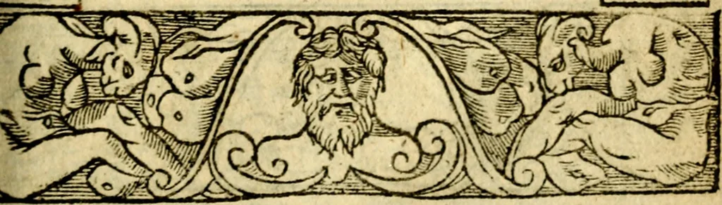 An illustration from Le pegme de Pierre Covstav, 1560, leaf 342