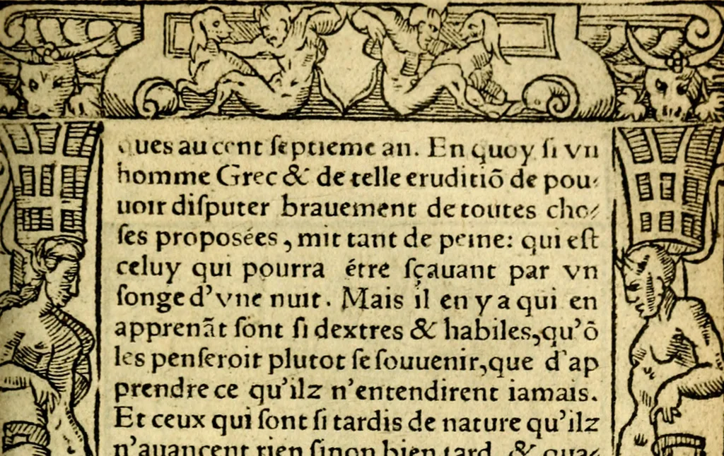 An illustration from Le pegme de Pierre Covstav, 1560, leaf 348