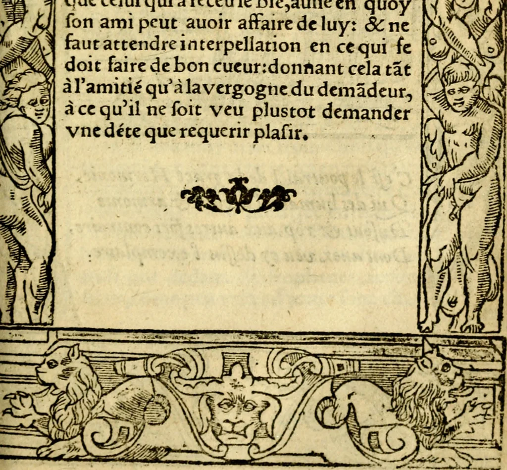 An illustration from Le pegme de Pierre Covstav, 1560, leaf 352
