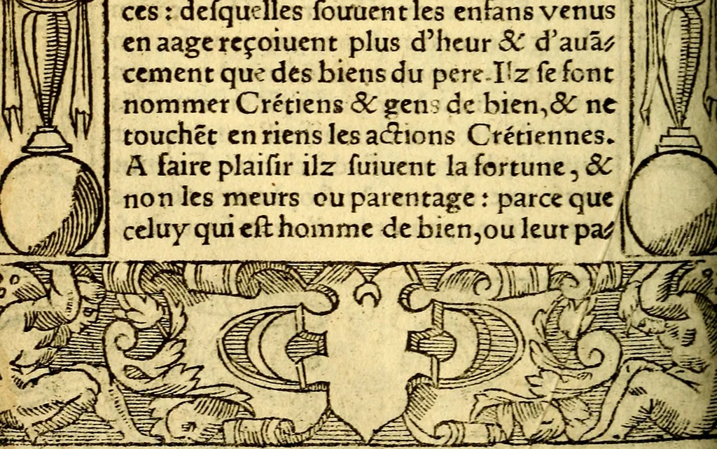 An illustration from Le pegme de Pierre Covstav, 1560, leaf 355