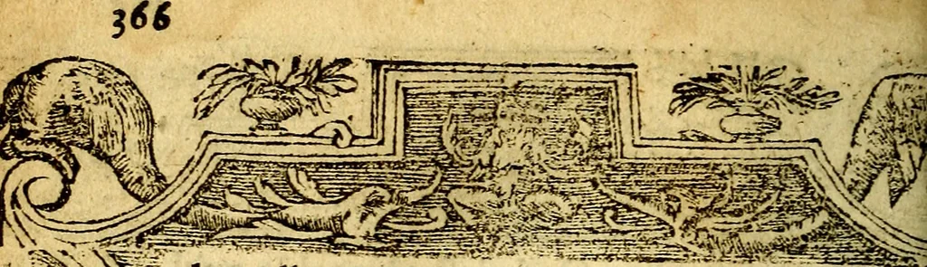 An illustration from Le pegme de Pierre Covstav, 1560, leaf 365