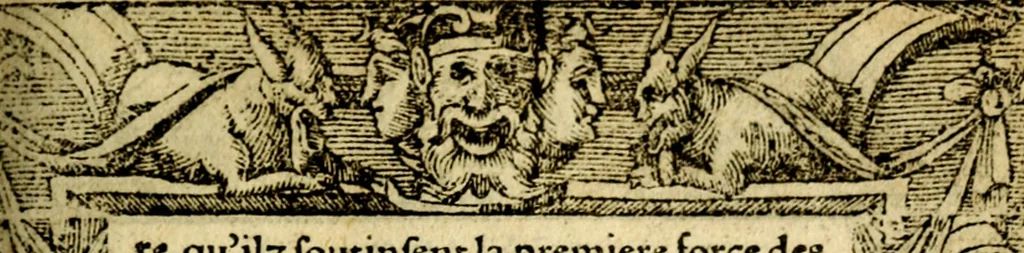 An illustration from Le pegme de Pierre Covstav, 1560, leaf 376