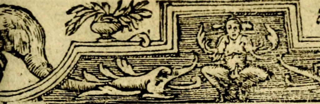 An illustration from Le pegme de Pierre Covstav, 1560, leaf 378