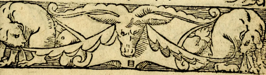 An illustration from Le pegme de Pierre Covstav, 1560, leaf 380