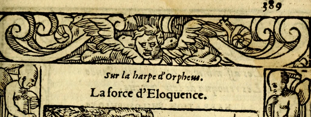 An illustration from Le pegme de Pierre Covstav, 1560, leaf 388