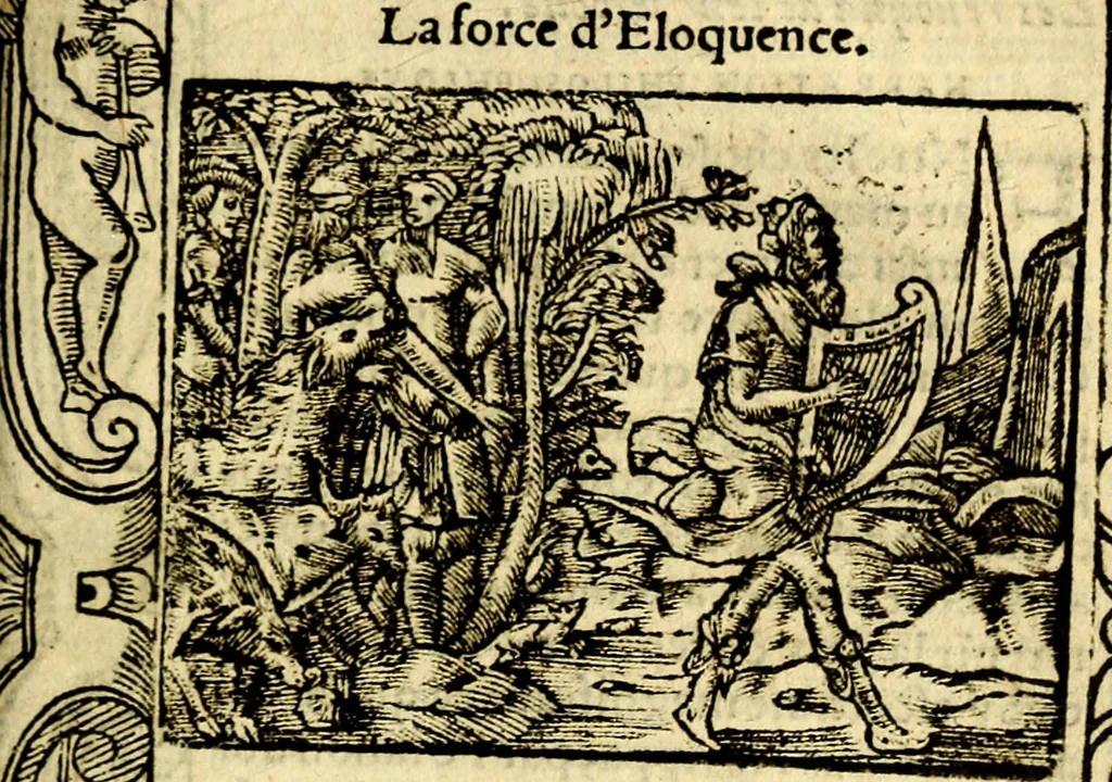 An illustration from Le pegme de Pierre Covstav, 1560, leaf 388